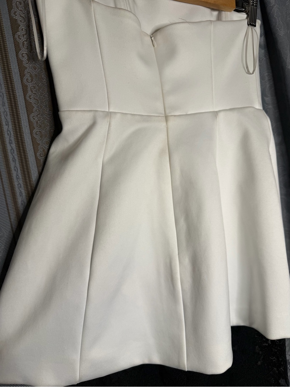 Delfi Collective Amaya Strapless Mixed Media Cocktail Dress - Picture 6 of 8
